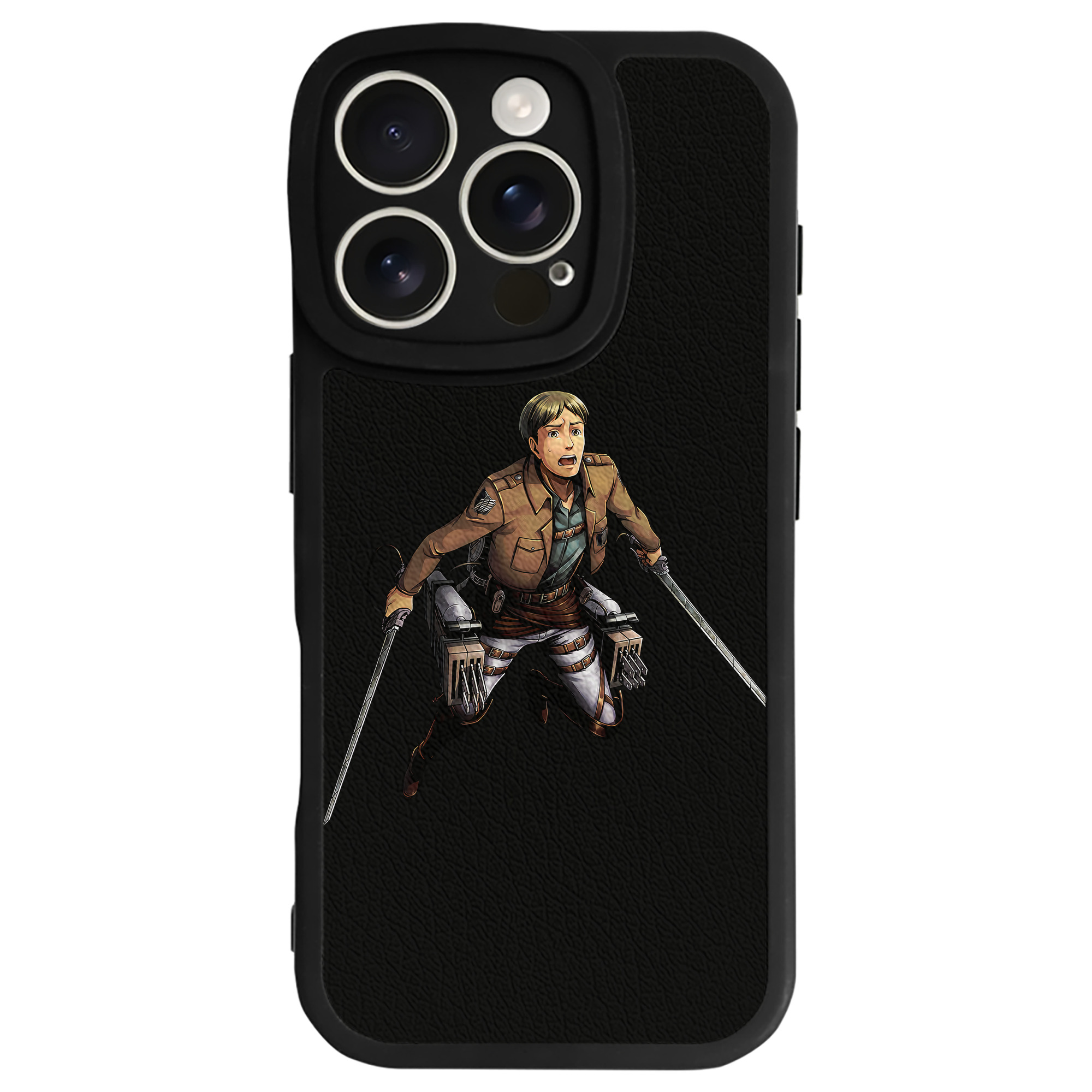 （画像用） 進撃の巨人 Attack on Titan 【iPhone 16シリーズ対応】シリコンスマホケース（レザー調） 材質：シリコン